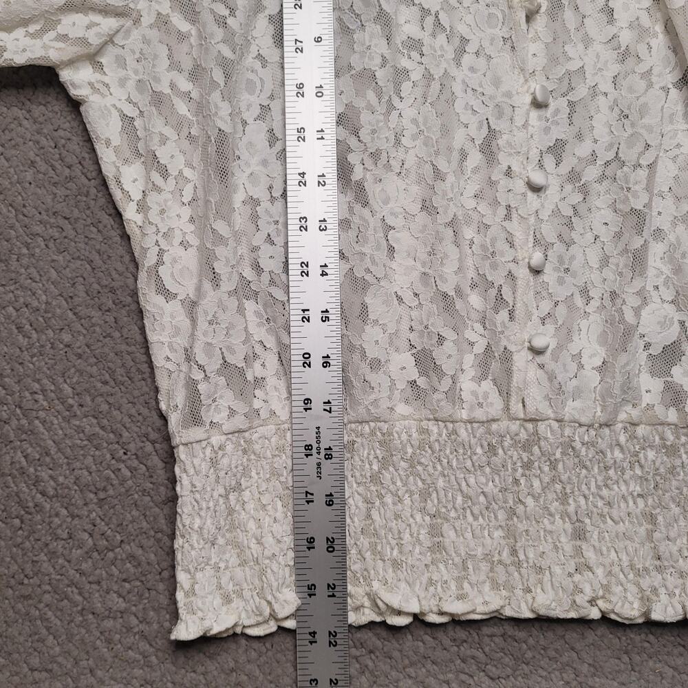 For Love & Lemons White Lace Peasant Blouse - Picture 9 of 13